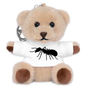 Ant - Teddy Keyring - white - Front