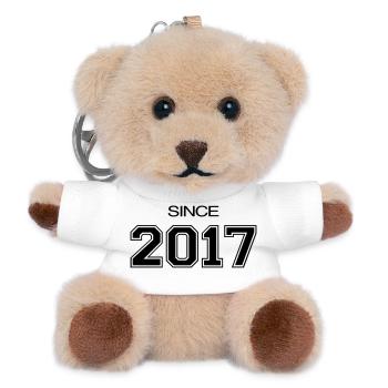 Since 2017 | Athletic Varsity Style Date - Teddy Keyring - white - Front