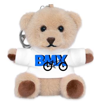 T-shirt BMX Freestyle – Roulez avec style - Porte-clés ourson - blanc - Devant