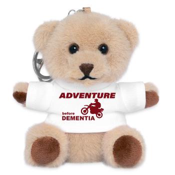 AVENTURE À MOTO - Porte-clés ourson - blanc - Devant