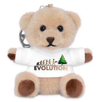Kettensägen Evolution Farbe - Teddy Schlüsselanhänger - Weiß - Vorne