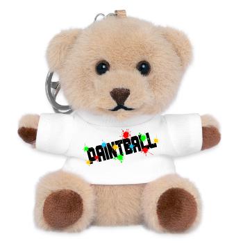 Paintball-Logo - Teddy Schlüsselanhänger - Weiß - Vorne