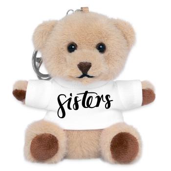 Sœurs - Porte-clés ourson - blanc - Devant