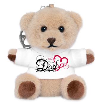 Papa Papa Fête des Pères Tatouage - Porte-clés ourson - blanc - Devant