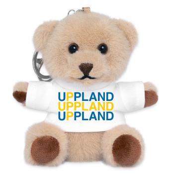 UPPLAND Sverige Sweden Sweden Flag - Teddy Keyring - white - Front