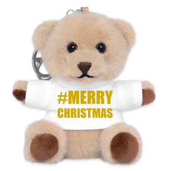 WEIHNACHTEN. JAHR. JAHRESTAG. RUHESTAND. PAPA. MAMAM. - Teddy Schlüsselanhänger - Weiß - Vorne