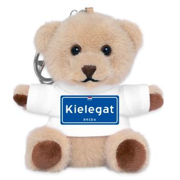 Kielegat (Breda) carnival town sign - Teddy Keyring - white - Front