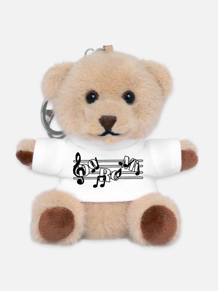 Do re mi - Teddy Schlüsselanhänger - Weiß