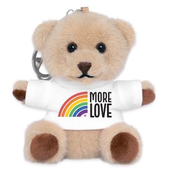 LGBT Pride Month - More Love - Teddy Keyring - white - Front
