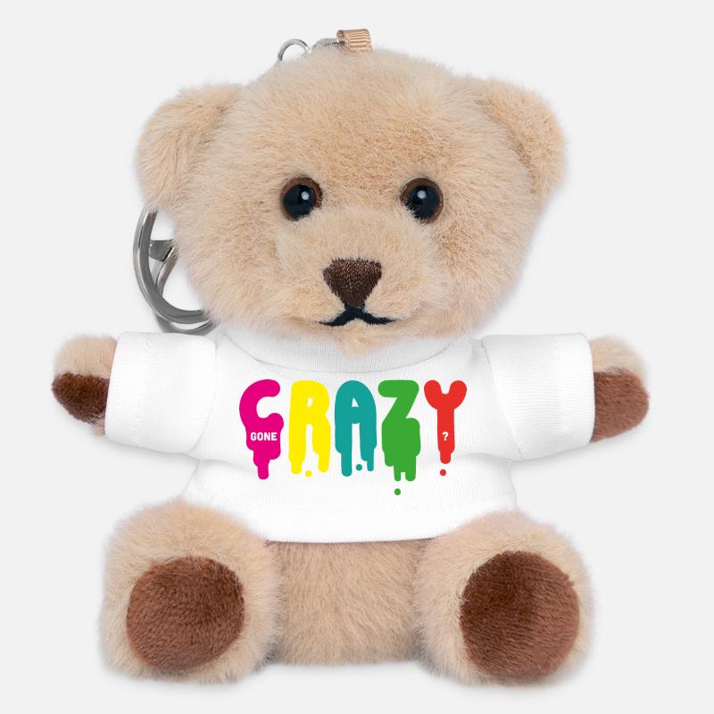Gone crazy? - Teddy Keyring - white
