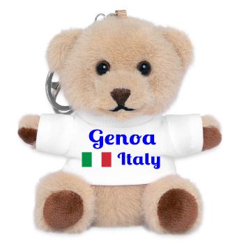 Gênes Italia - Imprimés élégants - Porte-clés ourson - blanc - Devant