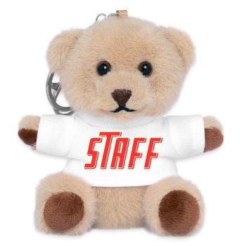 STAFF Team Member - Personal - Crew - Mitarbeiter - Teddy Schlüsselanhänger - Weiß - Vorne