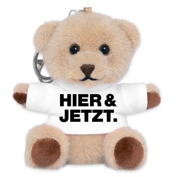 Hier und jetzt - Teddy Schlüsselanhänger - Weiß - Vorne