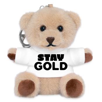Stay Gold - Teddy Keyring - white - Front