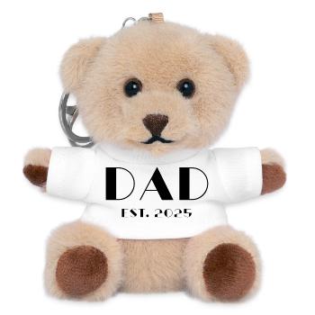Papa Est 2025 - Porte-clés ourson - blanc - Devant