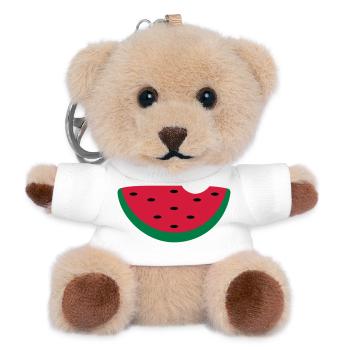 melon - Teddy Keyring - white - Front