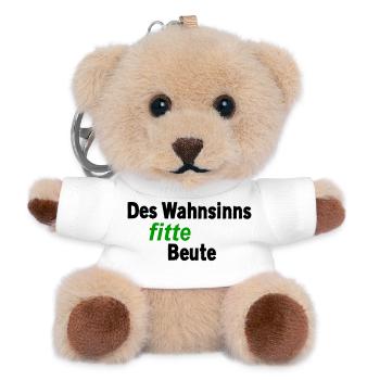 Insanely fit prey - Teddy Keyring - white - Front