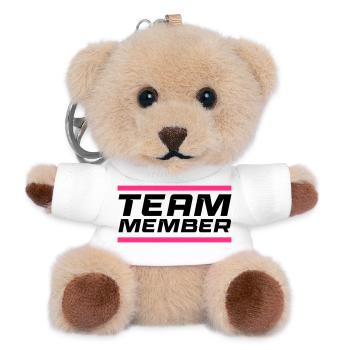 Team Member - Teddy Schlüsselanhänger - Weiß - Vorne