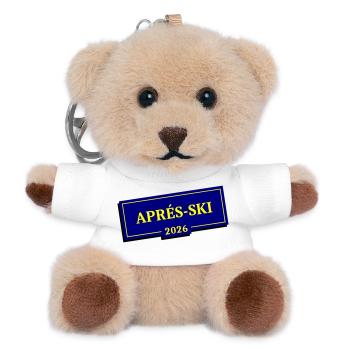 Apres Ski 2026 - Teddy Schlüsselanhänger - Weiß - Vorne