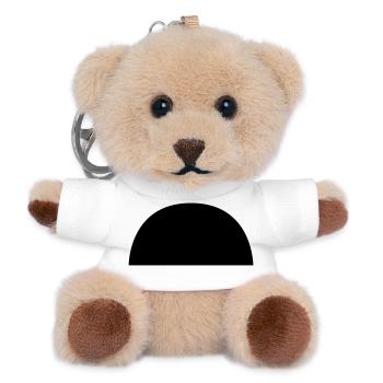 Halbkreis - Teddy Schlüsselanhänger - Weiß - Vorne