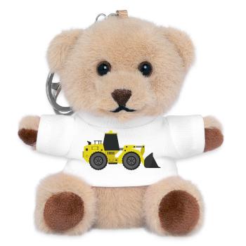 Bagger - Teddy Schlüsselanhänger - Weiß - Vorne