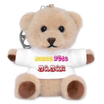 Happy Mother's Day - Mother's Day - Teddy Keyring - white - Front