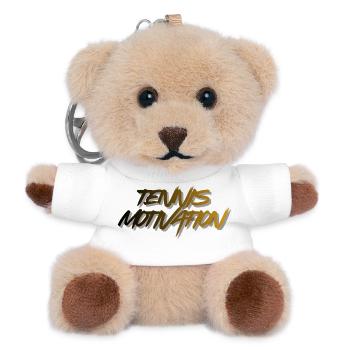 Motivation Tennis - Teddy Schlüsselanhänger - Weiß - Vorne