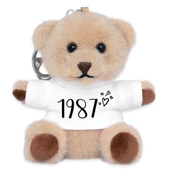 1987 - Teddy Schlüsselanhänger - Weiß - Vorne
