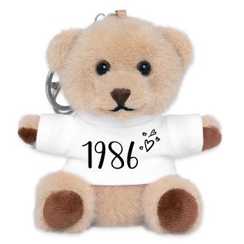 1986 - Teddy Keyring - white - Front