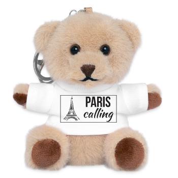 Paris Calling - Teddy Keyring - white - Front