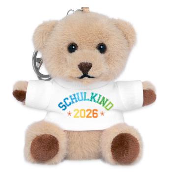 School Child 2026 School Enrollment College Leotard - Teddy Keyring - white - Front