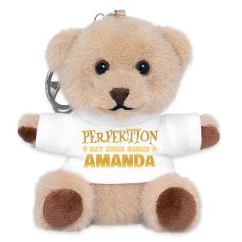 Amanda as a woman's name - Teddy Keyring - white - Front