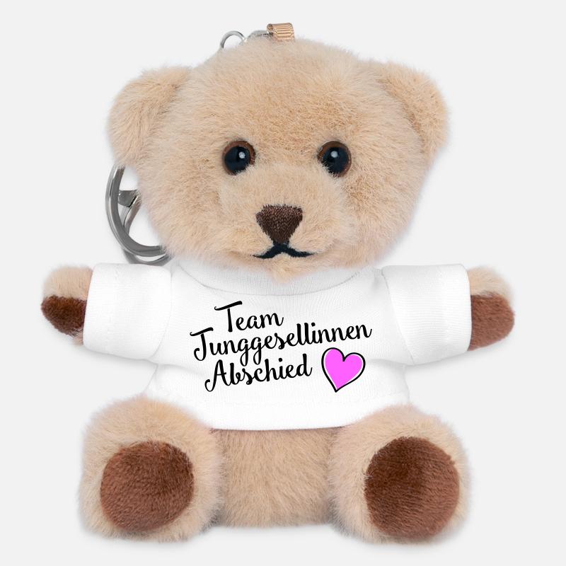 Hen Party Team - Teddy Keyring - white