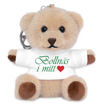 Bollnäs in meinem Herzen - Teddy Schlüsselanhänger - Weiß - Vorne