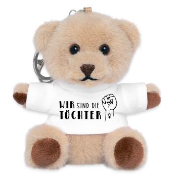 Wir sind die Töchter! - Teddy Schlüsselanhänger - Weiß - Vorne