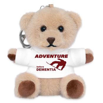SNOWBOARD ADVENTURE - Teddy Keyring - white - Front