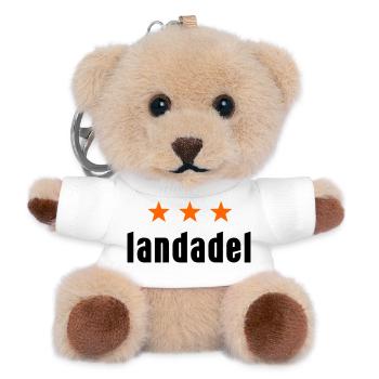 Landed gentry with stars - Teddy Keyring - white - Front