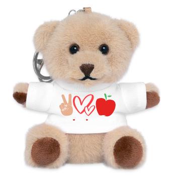 Teacher Assistant Paraprofessional Paraeducator - Teddy Keyring - white - Front