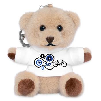 Ingenious Bicycle Gear Mechanics - Teddy Keyring - white - Front