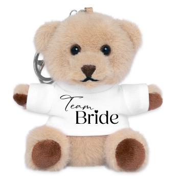 Team Bride - Teddy Keyring - white - Front