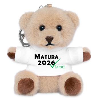 Matura 2026 Done - Teddy Keyring - white - Front