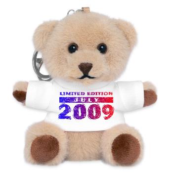 17th Birthday Limited Edition 07/2009 - Teddy Keyring - white - Front