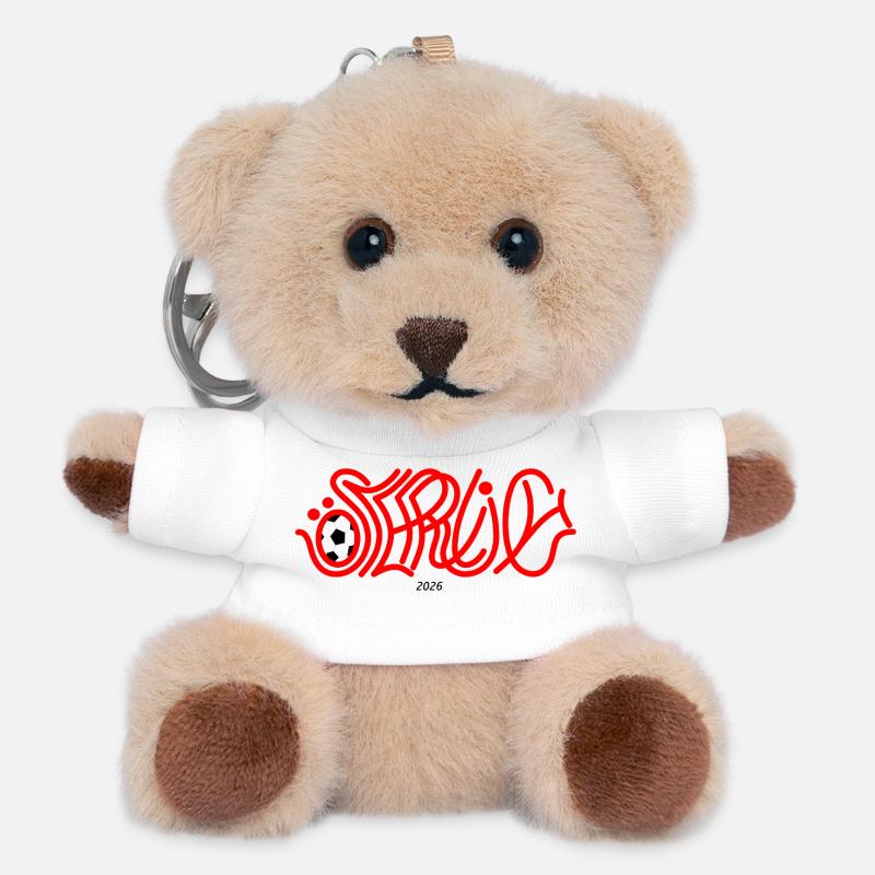 FB26 - Teddy Keyring - white