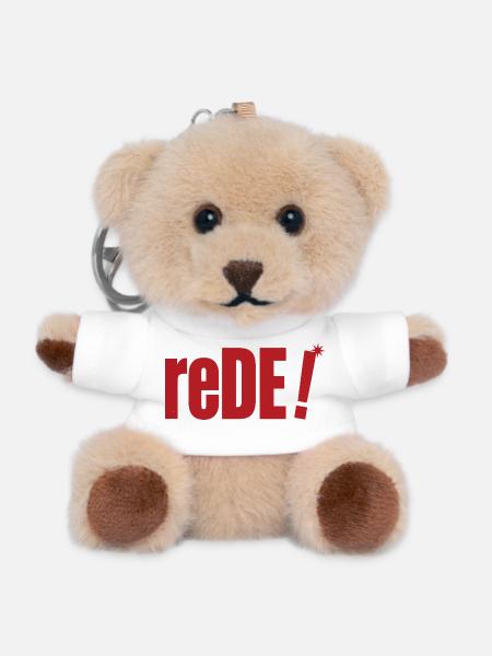 rede! - Teddy Schlüsselanhänger - Weiß