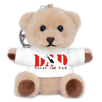 DAD - Porte-clés ourson - blanc - Devant