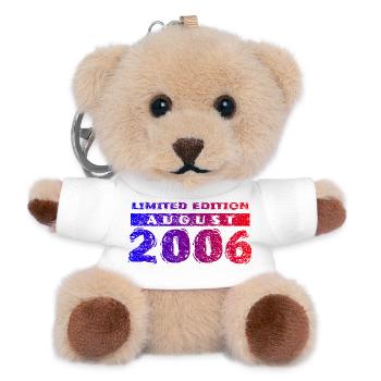 20e anniversaire Édition Limitée 08/2006 - Porte-clés ourson - blanc - Devant
