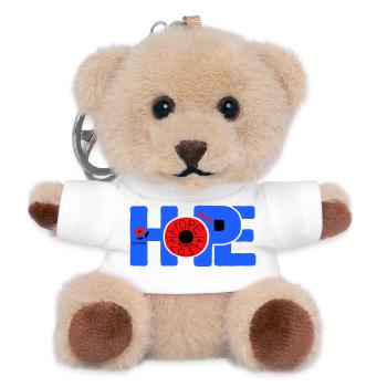 Hope Hoffnung - Teddy Keyring - white - Front