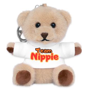 Team Nippie - Teddy Schlüsselanhänger - Weiß - Vorne