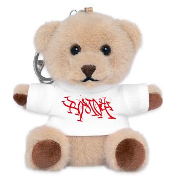 Rostock T-Shirt Graffiti Style - Teddy Keyring - white - Front