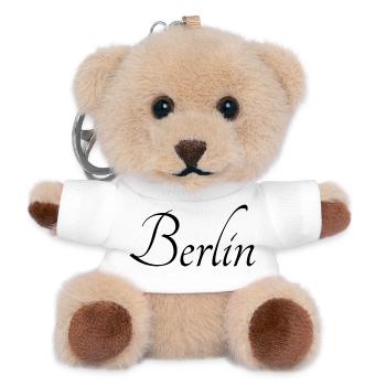 Berlin - Teddy Schlüsselanhänger - Weiß - Vorne